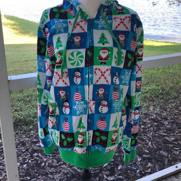 Tops - Christmas/Holiday Women’s Zip Up Hoodie
